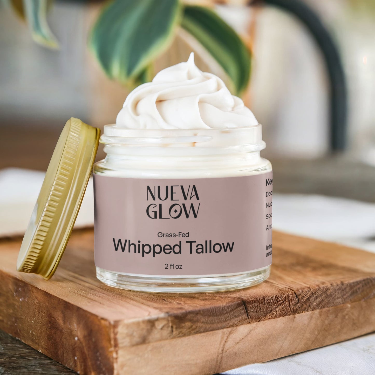 Whipped Grass-Fed Tallow Balm: Vanilla Bean Infusion